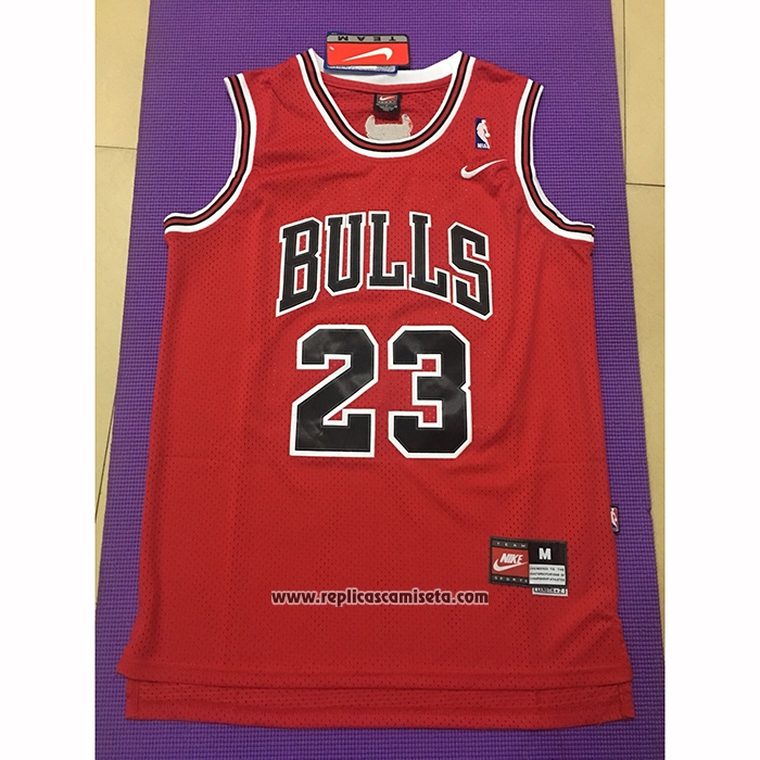 Camiseta Chicago Bulls Michael Jordan #23 Retro Rojo3